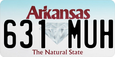 AR license plate 631MUH