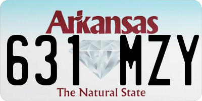 AR license plate 631MZY