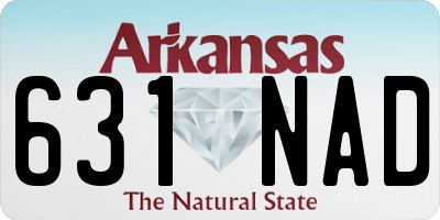 AR license plate 631NAD