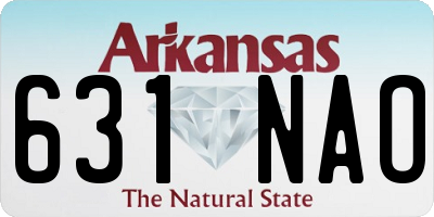 AR license plate 631NAO