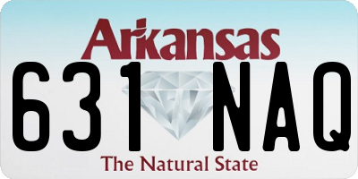 AR license plate 631NAQ