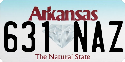AR license plate 631NAZ