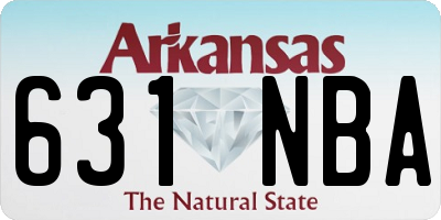 AR license plate 631NBA