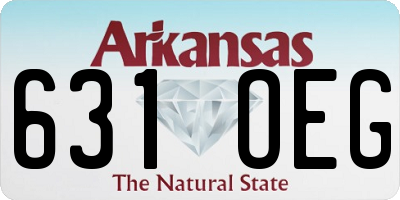 AR license plate 631OEG