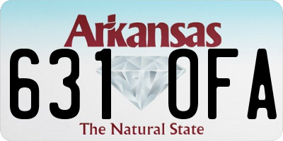 AR license plate 631OFA