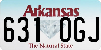 AR license plate 631OGJ