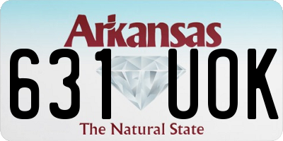 AR license plate 631UOK
