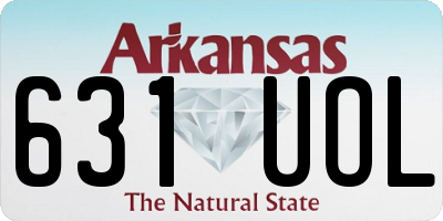 AR license plate 631UOL