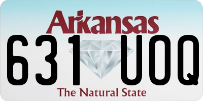 AR license plate 631UOQ