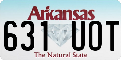 AR license plate 631UOT