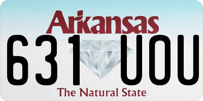 AR license plate 631UOU