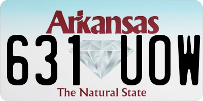 AR license plate 631UOW