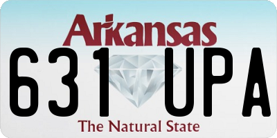 AR license plate 631UPA