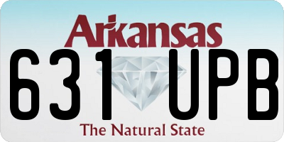 AR license plate 631UPB
