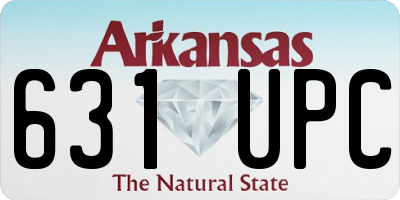 AR license plate 631UPC