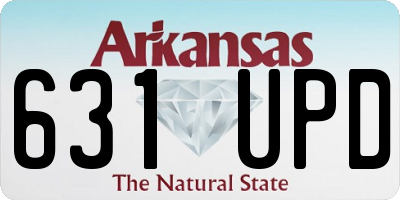 AR license plate 631UPD