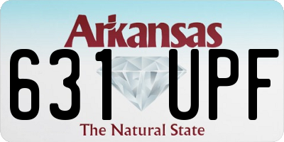 AR license plate 631UPF