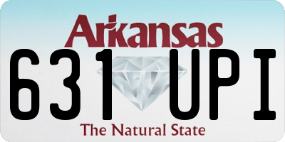 AR license plate 631UPI