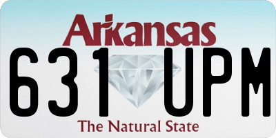 AR license plate 631UPM