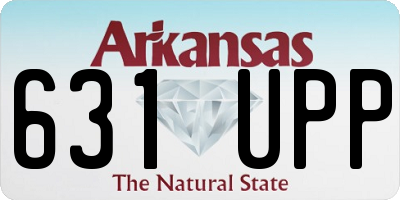 AR license plate 631UPP
