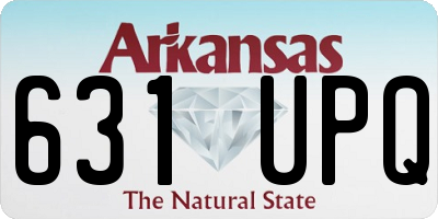 AR license plate 631UPQ