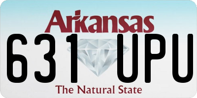 AR license plate 631UPU