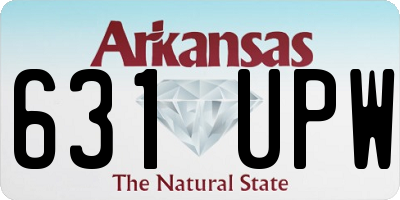 AR license plate 631UPW