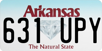 AR license plate 631UPY