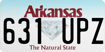 AR license plate 631UPZ