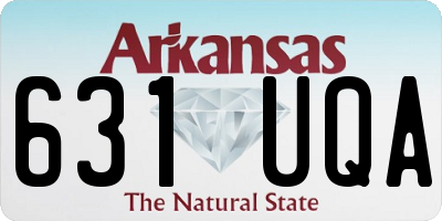 AR license plate 631UQA