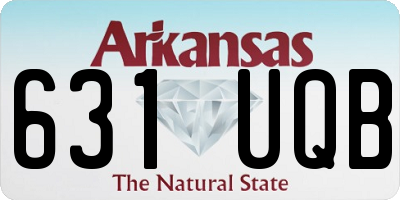 AR license plate 631UQB