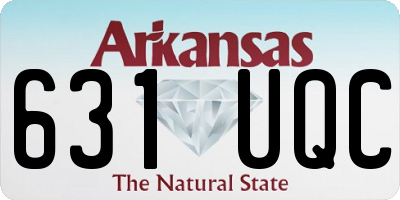 AR license plate 631UQC