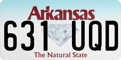 AR license plate 631UQD