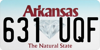 AR license plate 631UQF
