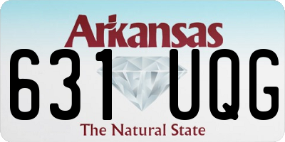 AR license plate 631UQG