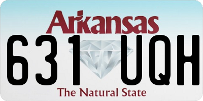 AR license plate 631UQH