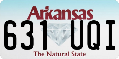 AR license plate 631UQI