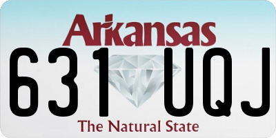 AR license plate 631UQJ
