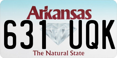 AR license plate 631UQK