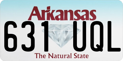 AR license plate 631UQL