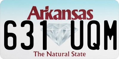 AR license plate 631UQM