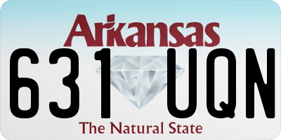 AR license plate 631UQN