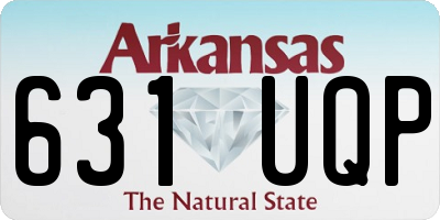 AR license plate 631UQP