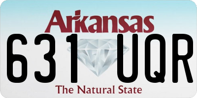 AR license plate 631UQR