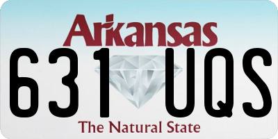 AR license plate 631UQS
