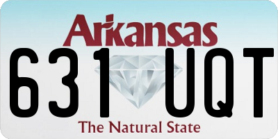 AR license plate 631UQT