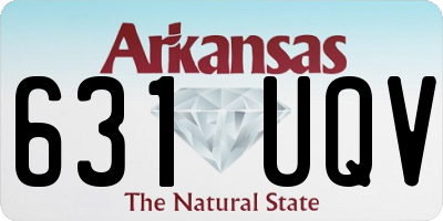 AR license plate 631UQV