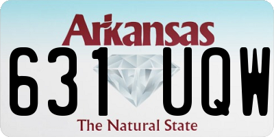 AR license plate 631UQW