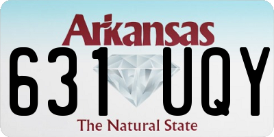 AR license plate 631UQY