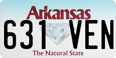 AR license plate 631VEN